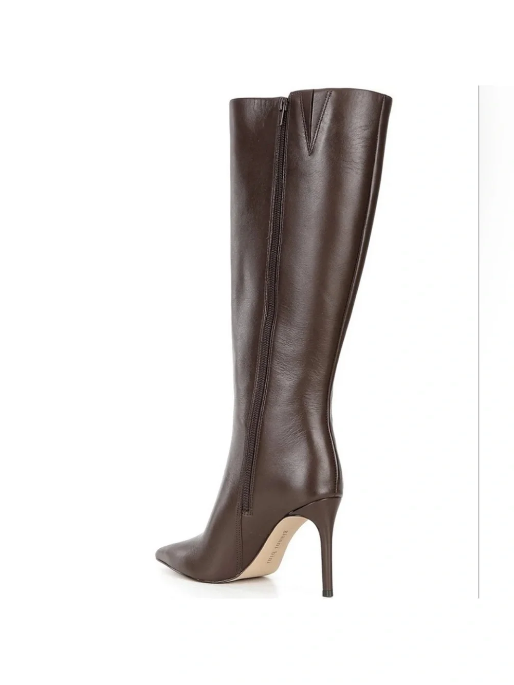 Gianni Bini Brown Knee High Pointed Toe Stiletto Boots Size 9.5 NWT